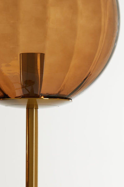 Light & Living Lighting Floor lamp 4L E14 42x20x182 cm MAGDALA glass brown+gold House of Isabella UK