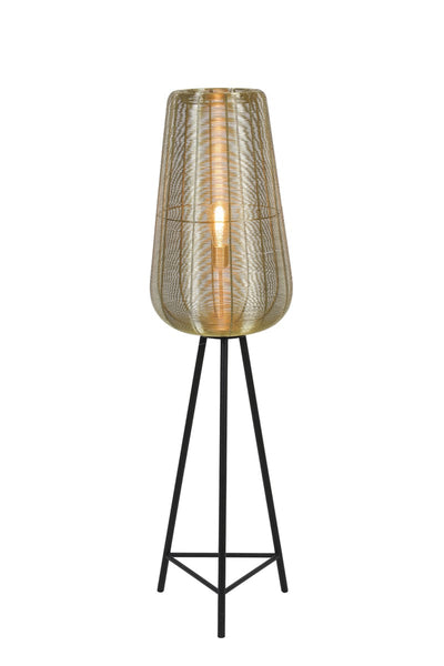 Light & Living Lighting Floor lamp Ø37x135 cm ADETA gold+matt black House of Isabella UK