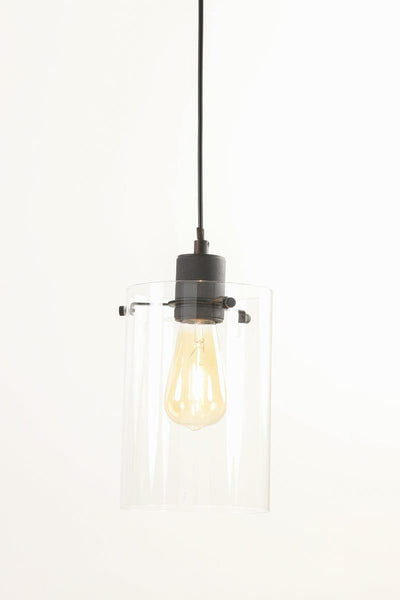 Light & Living Lighting Hanging lamp 15x22 cm VANCOUVER matt black House of Isabella UK