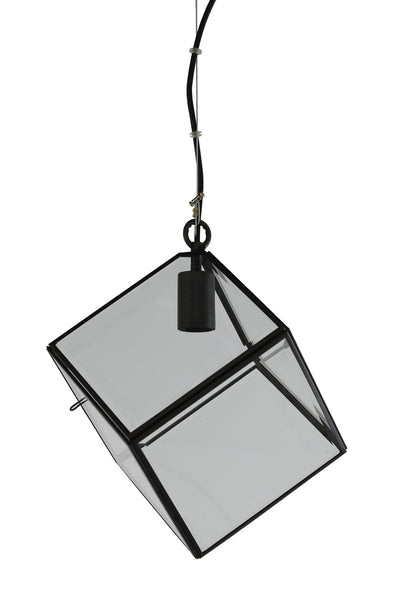 Light & Living Lighting Hanging lamp 20x20x20 cm XAVI matt black+glass House of Isabella UK