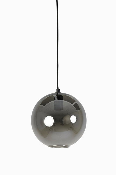 Light & Living Lighting Hanging lamp 25x22,5 cm SUBAR matt black+smoked glass House of Isabella UK