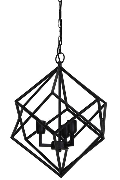 Light & Living Lighting Hanging lamp 3L 46x56 cm DRIZELLA matt black House of Isabella UK