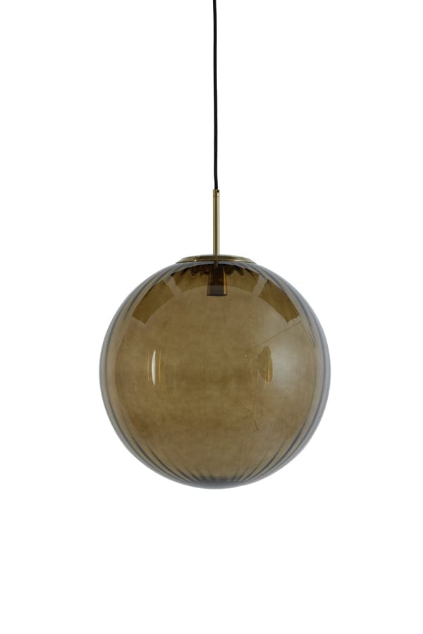 Light & Living Lighting Hanging lamp 40 cm MAGDALA glass brown+gold House of Isabella UK