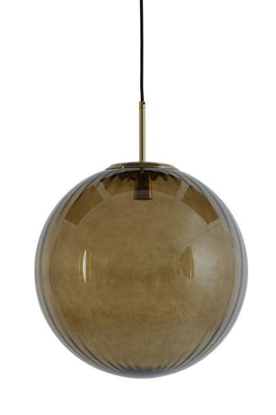 Light & Living Lighting Hanging lamp 48 cm MAGDALA glass brown+gold House of Isabella UK