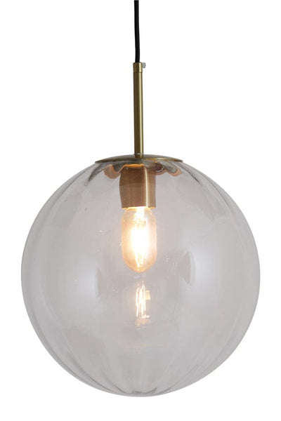 Light & Living Lighting Hanging lamp 48 cm MAGDALA glass clear+gold House of Isabella UK