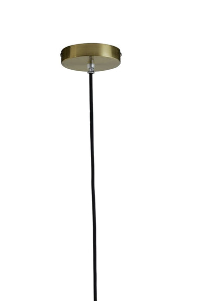 Light & Living Lighting Hanging lamp 48 cm MAGDALA glass light grey+gold House of Isabella UK