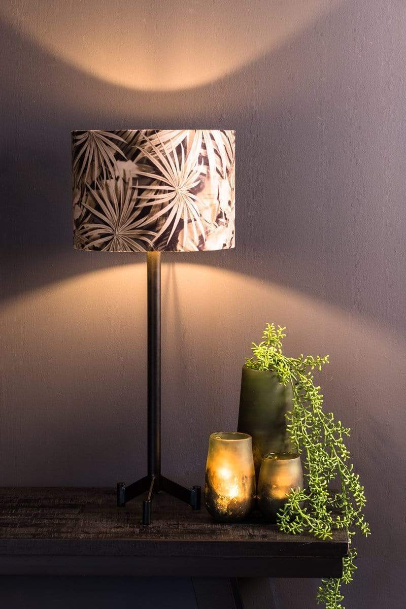 Light & Living Lighting Lamp base 15,5x15,5x50 cm DENNIS matt black House of Isabella UK