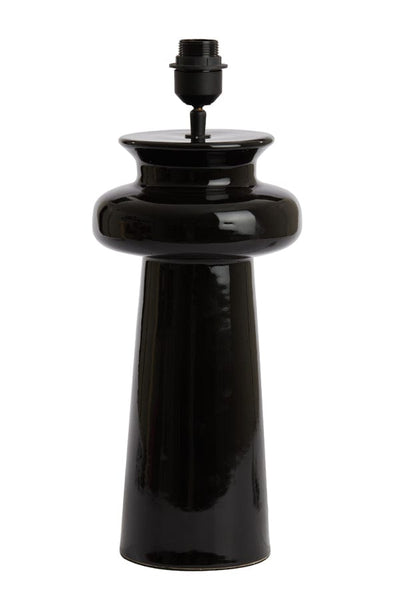 Light & Living Lighting Lamp base 21x51 cm DENIA ceramics shiny black House of Isabella UK