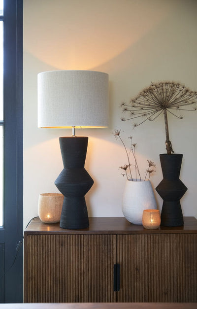 Light & Living Lighting Lamp base 22,5x61 cm AYLA ceramics black House of Isabella UK