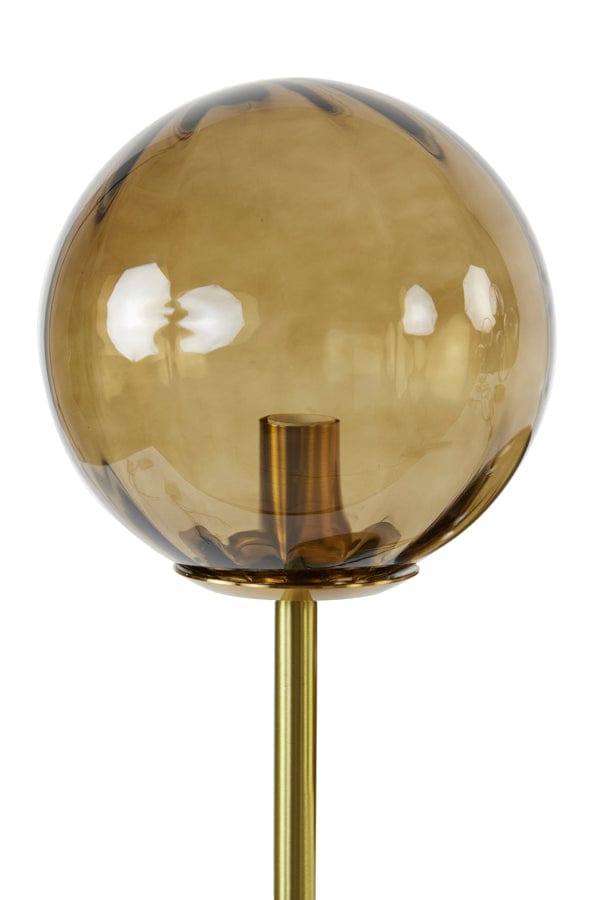 Light & Living Lighting Magdala Table lamp - brown+gold House of Isabella UK