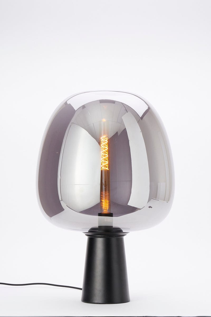Light & Living Lighting Maysony Table lamp 40x59 cm - Smoked Glass & Black House of Isabella UK