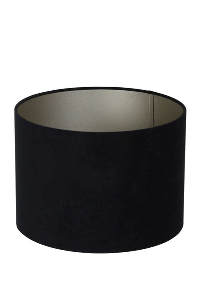 Light & Living Lighting Shade cylinder 35-35-25 cm VELOURS black-taupe House of Isabella UK