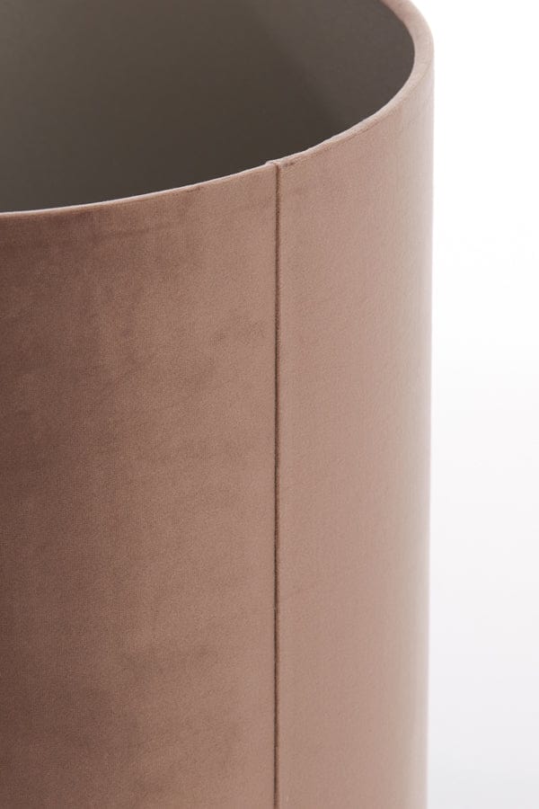 Light & Living Lighting Shade cylinder 35-35-30 cm VELOURS chocolate brown House of Isabella UK
