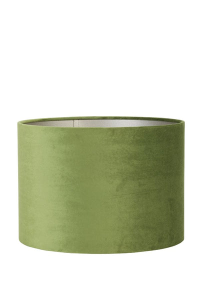 Light & Living Lighting Shade cylinder 35-35-30 cm VELOURS olive green House of Isabella UK