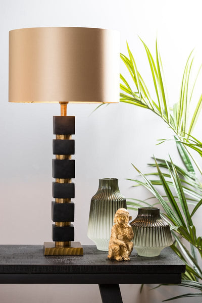 Light & Living Lighting Shade cylinder 40-40-25 cm MONACO gold House of Isabella UK