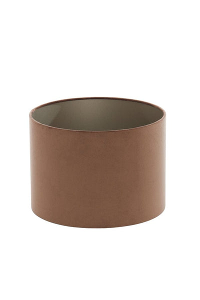 Light & Living Lighting Shade cylinder 40-40-30 cm VELOURS chocolate brown House of Isabella UK