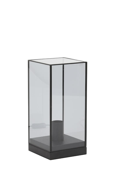 Light & Living Lighting Table lamp 15x15x32,5 cm ASKJER matt black+smoked glass House of Isabella UK