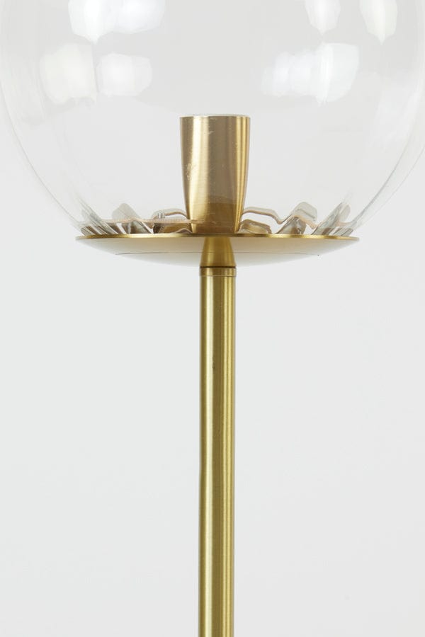 Light & Living Lighting Table lamp 20x43 cm MAGDALA glass clear+gold House of Isabella UK
