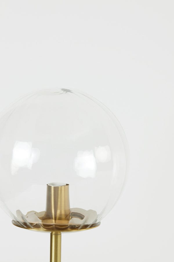 Light & Living Lighting Table lamp 20x43 cm MAGDALA glass clear+gold House of Isabella UK