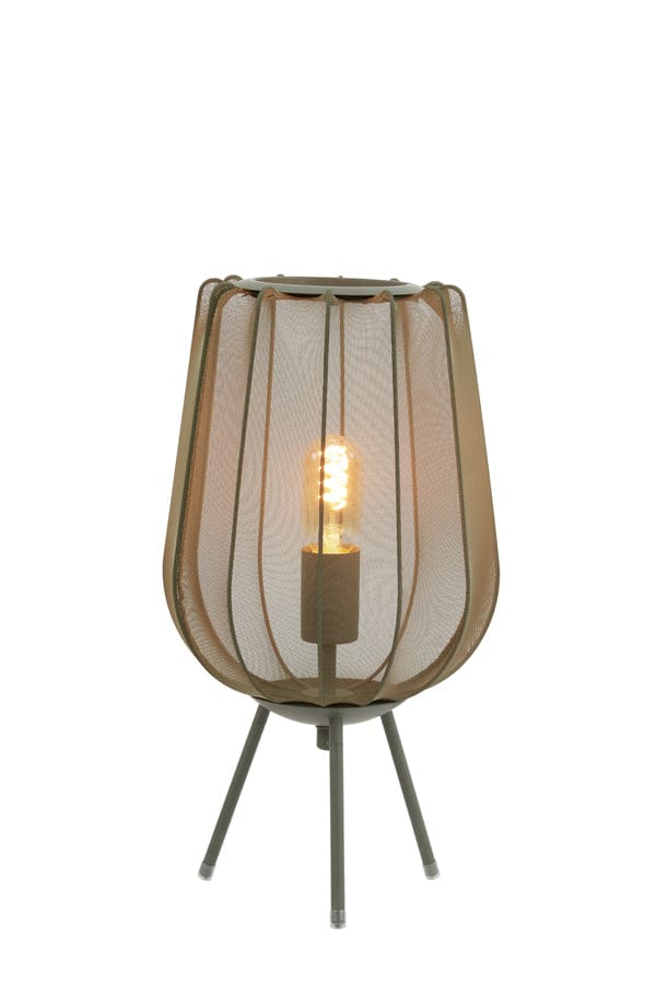 Light & Living Lighting Table lamp 25x45 cm PLUMERIA dark green House of Isabella UK