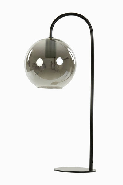 Light & Living Lighting Table lamp 28x20x60 cm SUBAR matt black+smoked glass House of Isabella UK