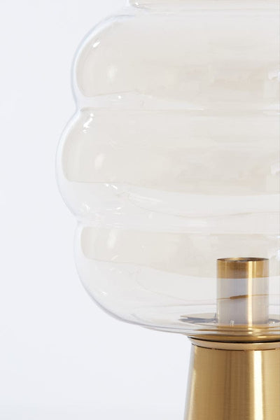 Light & Living Lighting Table lamp 30x46 cm MISTY glass amber+gold House of Isabella UK