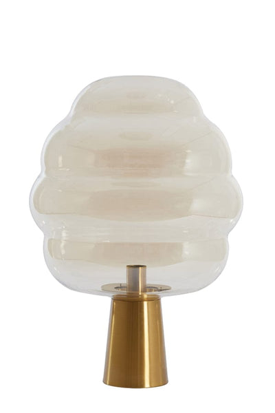 Light & Living Lighting Table lamp 45x64 cm MISTY glass amber+gold House of Isabella UK