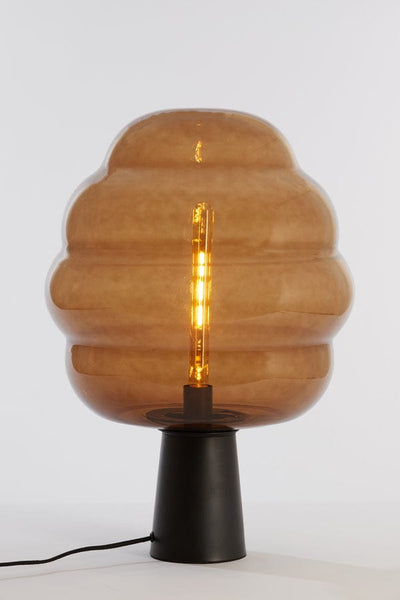 Light & Living Lighting Table lamp 45x64 cm MISTY glass brown+matt black House of Isabella UK