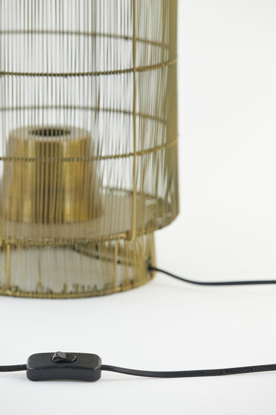 Light & Living Lighting Table lamp lantern 24x52 cm GRUARO wire ant. bronze House of Isabella UK