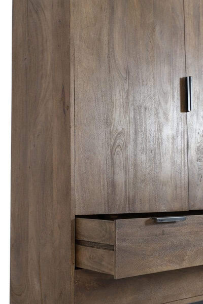 Light & Living Living Cabinet 120x40x180 cm MEAVE wood dark brown House of Isabella UK