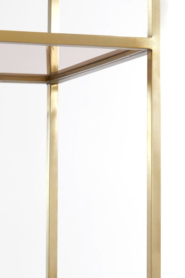 Light & Living Living Cabinet 5L 110x40x180 cm MARIKI glass brown-light gold House of Isabella UK