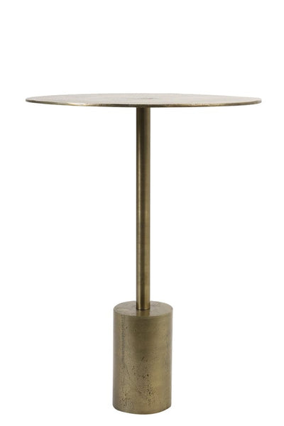Light & Living Living Side table Ø40x55 cm MOLO raw antique bronze House of Isabella UK
