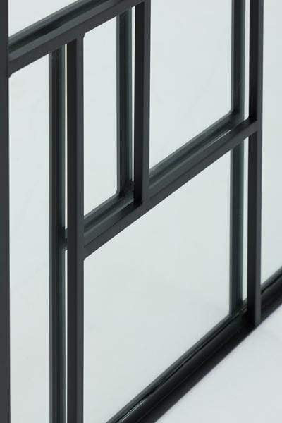 Light & Living Mirrors Mirror 120x3x120 cm REFAR matt black House of Isabella UK