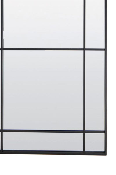 Light & Living Mirrors Mirror 77x3x183 cm RINCON clear glass+matt black House of Isabella UK