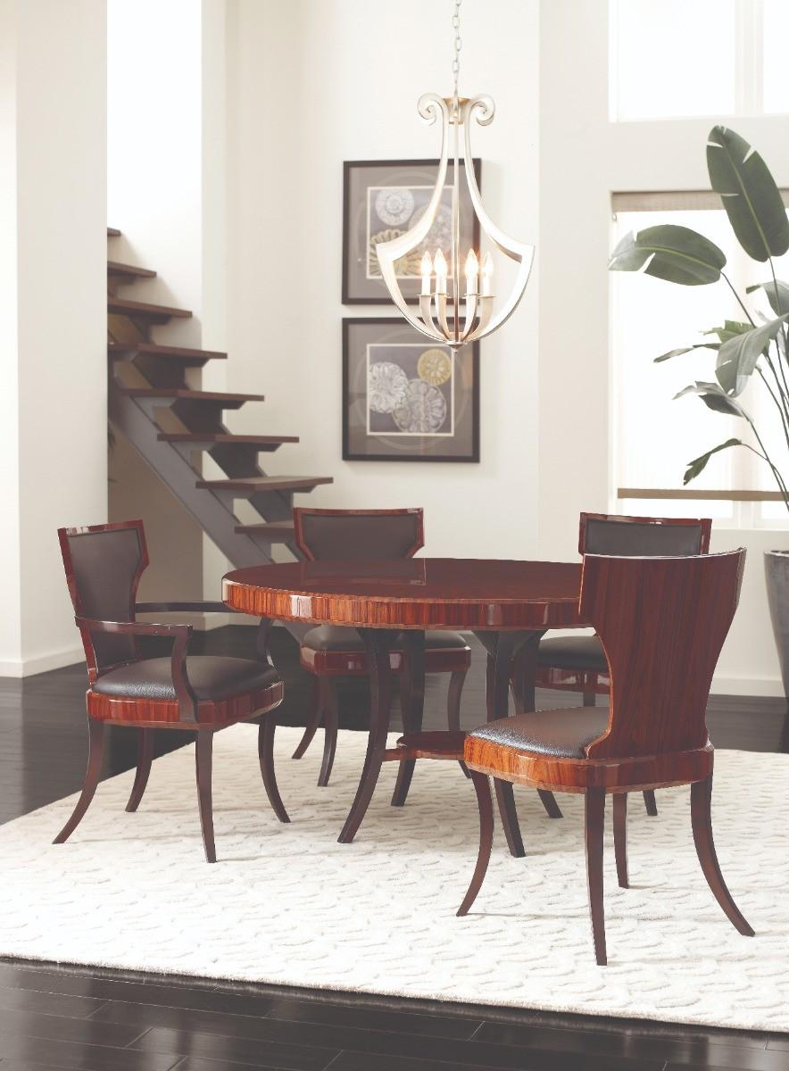 Jonathan Charles Round Dining Table Rosewood - High Lustre