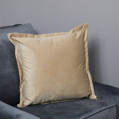 Native Accessories Beige Velvet Cushion Cover | OUTLET House of Isabella UK