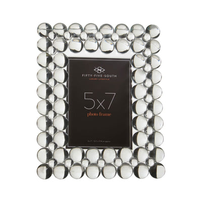 Noosa & Co. Accessories Carmello 5In X 7In Crystal Bubble Photo Frame House of Isabella UK