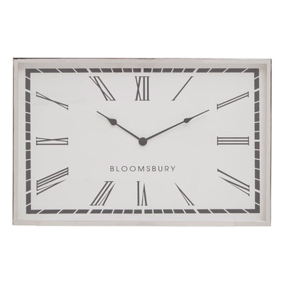 Noosa & Co. Accessories Chamberlain Stainless Steel/Glass Wall Clock House of Isabella UK