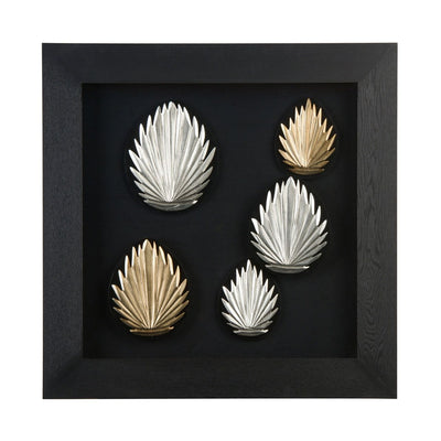 Noosa & Co. Accessories Champagne And Silver Multi Flame Wall Art House of Isabella UK
