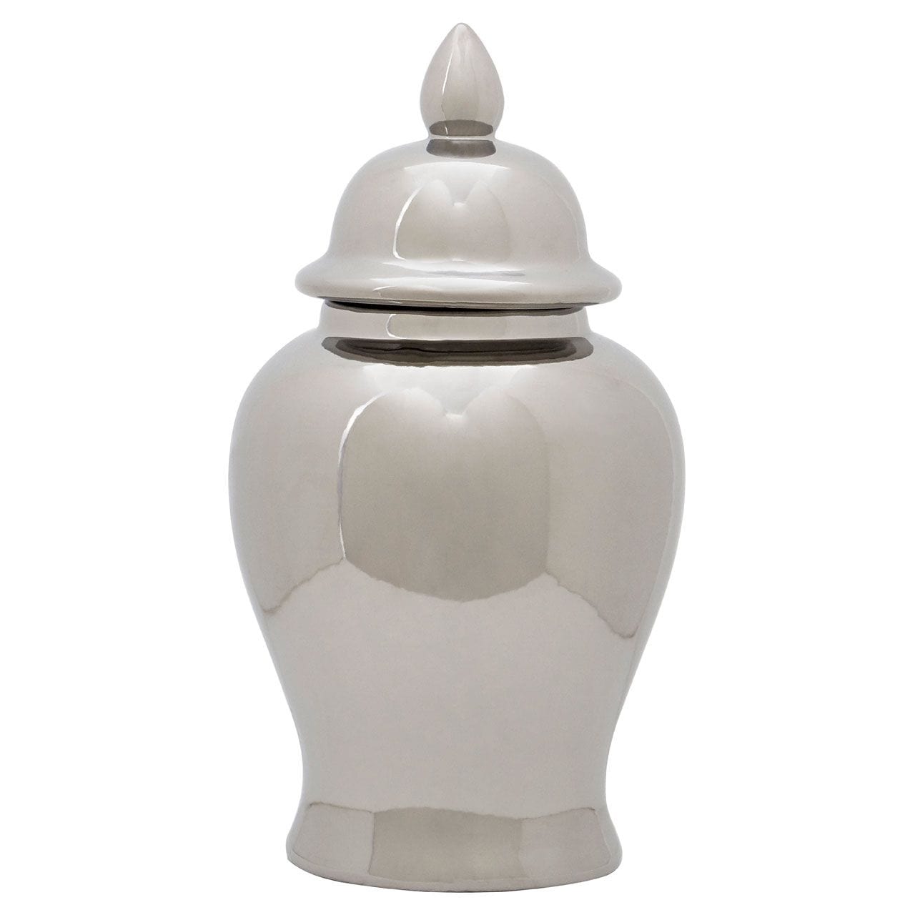 Noosa & Co. Accessories Chelsea Townhouse Large Ceramic Silver Jar House of Isabella UK