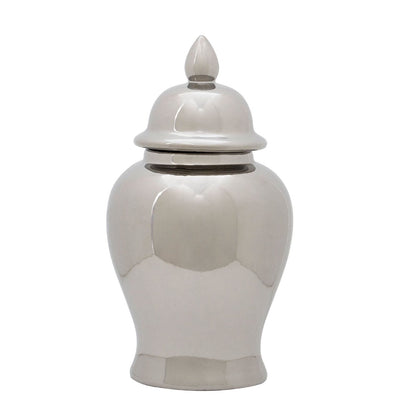 Noosa & Co. Accessories Chelsea Townhouse Small Ceramic Silver Jar House of Isabella UK