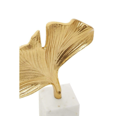 Noosa & Co. Accessories Classem Gold Ginkgo Sculpture With Marble Base House of Isabella UK