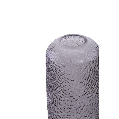 Noosa & Co. Accessories Colby Large Embossed Grey Glass Vase House of Isabella UK