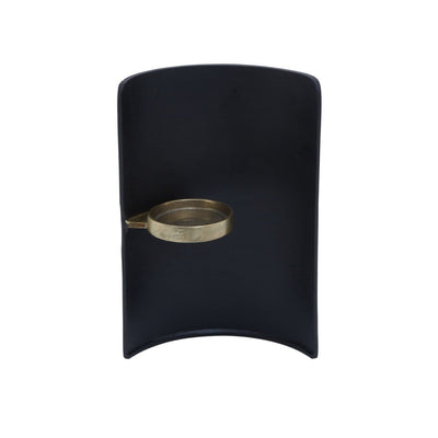 Noosa & Co. Accessories Deus Black Gold Finish Candle Holder House of Isabella UK