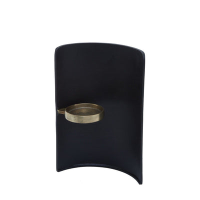 Noosa & Co. Accessories Deus Black Gold Finish Candle Holder House of Isabella UK