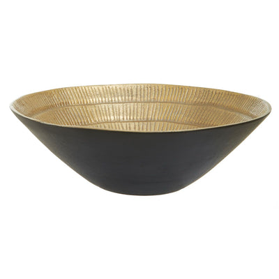 Noosa & Co. Accessories Domello Large Black And Gold Finish Bowl House of Isabella UK
