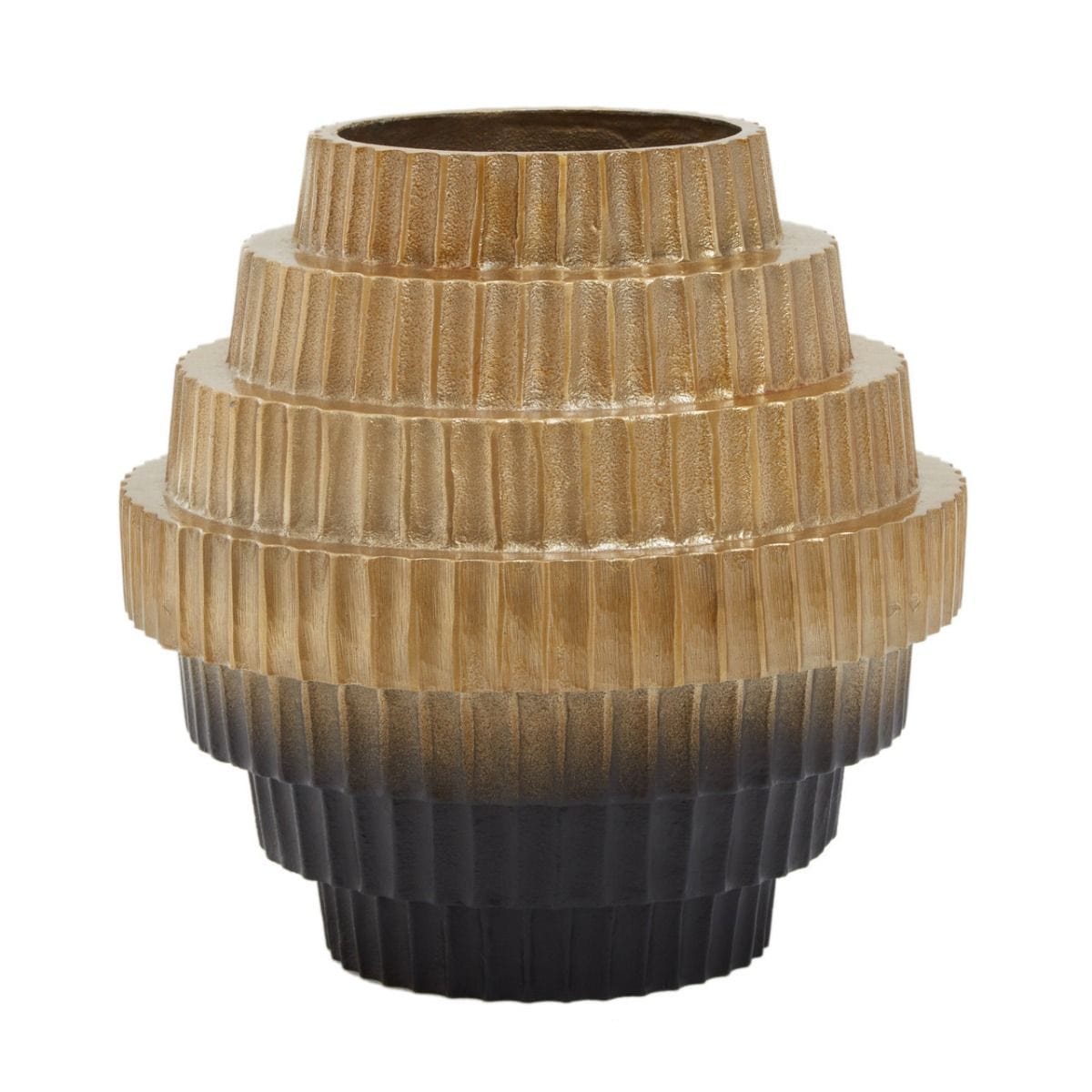 Noosa & Co. Accessories Domello Small Ombre Gold And Black Vase House of Isabella UK