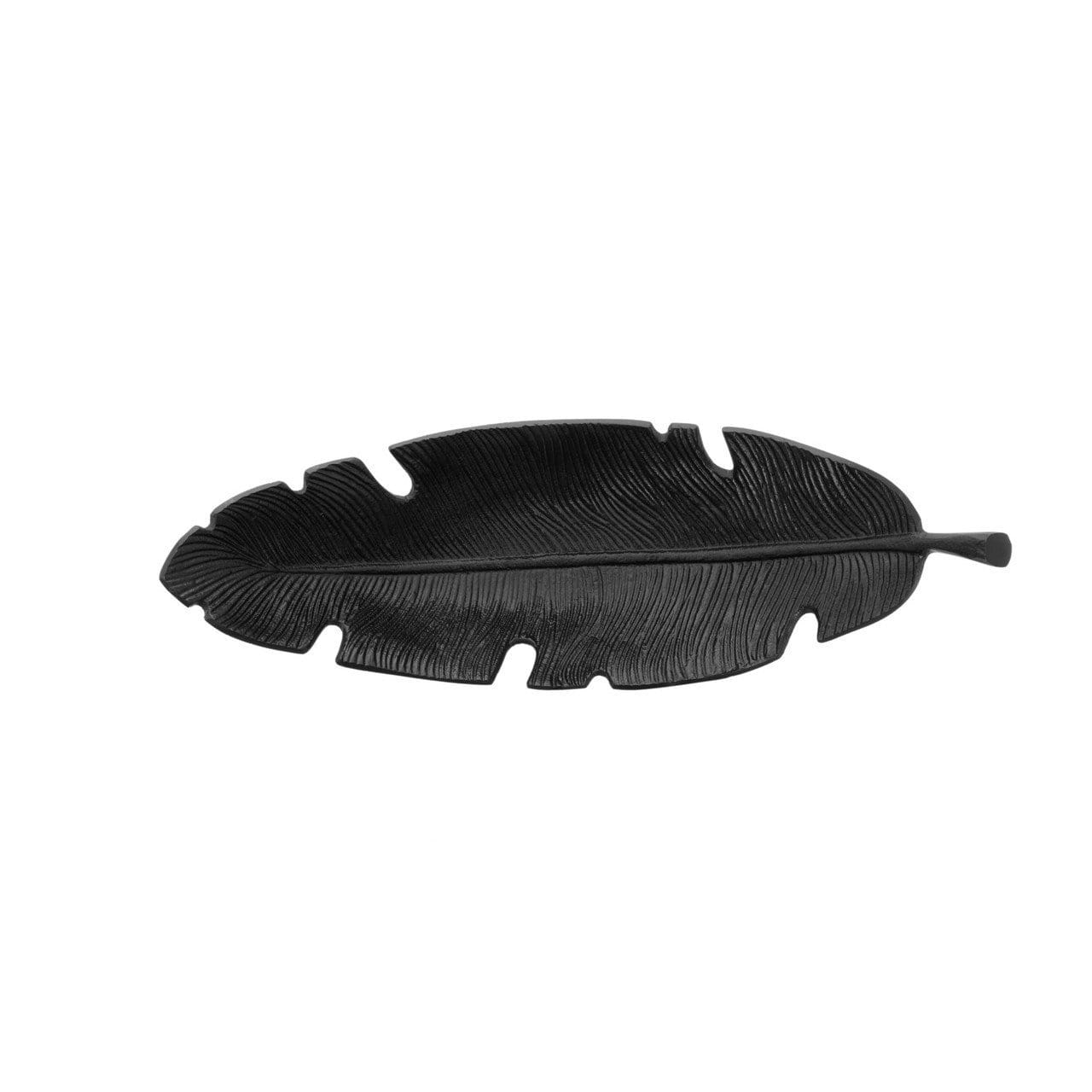 Noosa & Co. Accessories Flos Black Finish Curved Leaf Dish House of Isabella UK