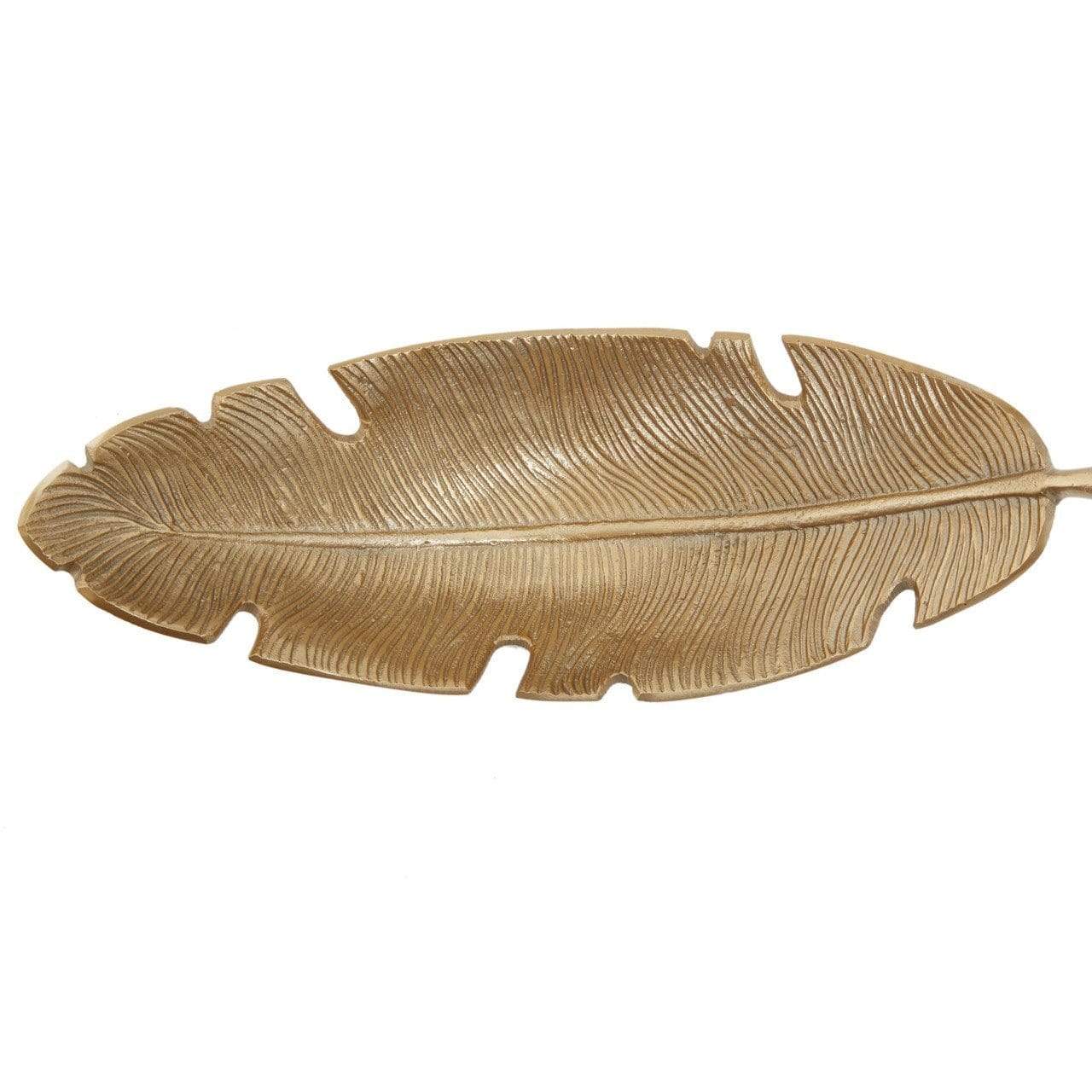 Noosa & Co. Accessories Flos Gold Finish Curved Leaf Dish House of Isabella UK