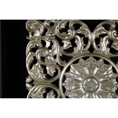 Noosa & Co. Accessories Framed Silver Mdf Filigree Carving Wall Art House of Isabella UK